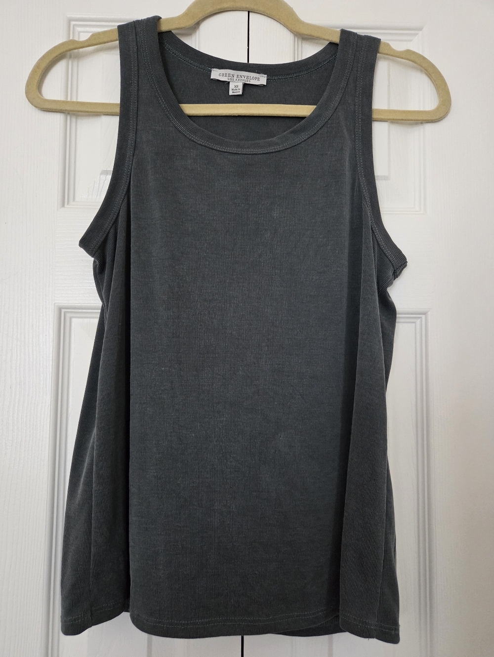 Green Envelope Olive Green Tank Top